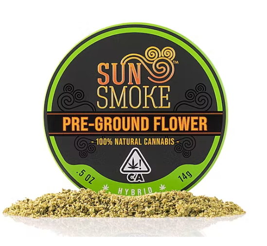 Featured image for “SUNSMOKE Pre-Ground Flower 1/2oz Tin Hybrid [ H ] THC%25.2”