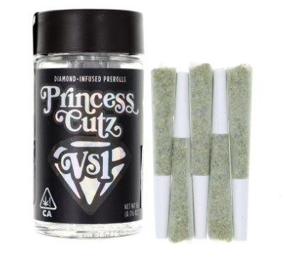 Featured image for “Kingston Royal  VS1 Princess Cutz  Cherry Chocolatez  Infused Pre Rolls  Multi-Pack  5 x 1g [I/H] THC % 55.72”