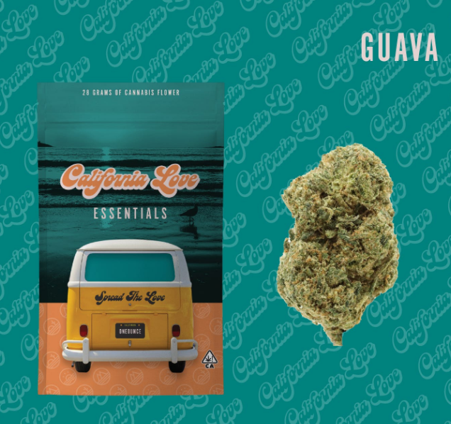 Featured image for “CALIFORNIA LOVE Essentials | Guava | 1oz [ S ] THC% 30.00”