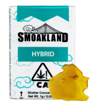 Featured image for “SMOAKLAND Shatterz - Dosilato (H) - 1g THC% 93.7”