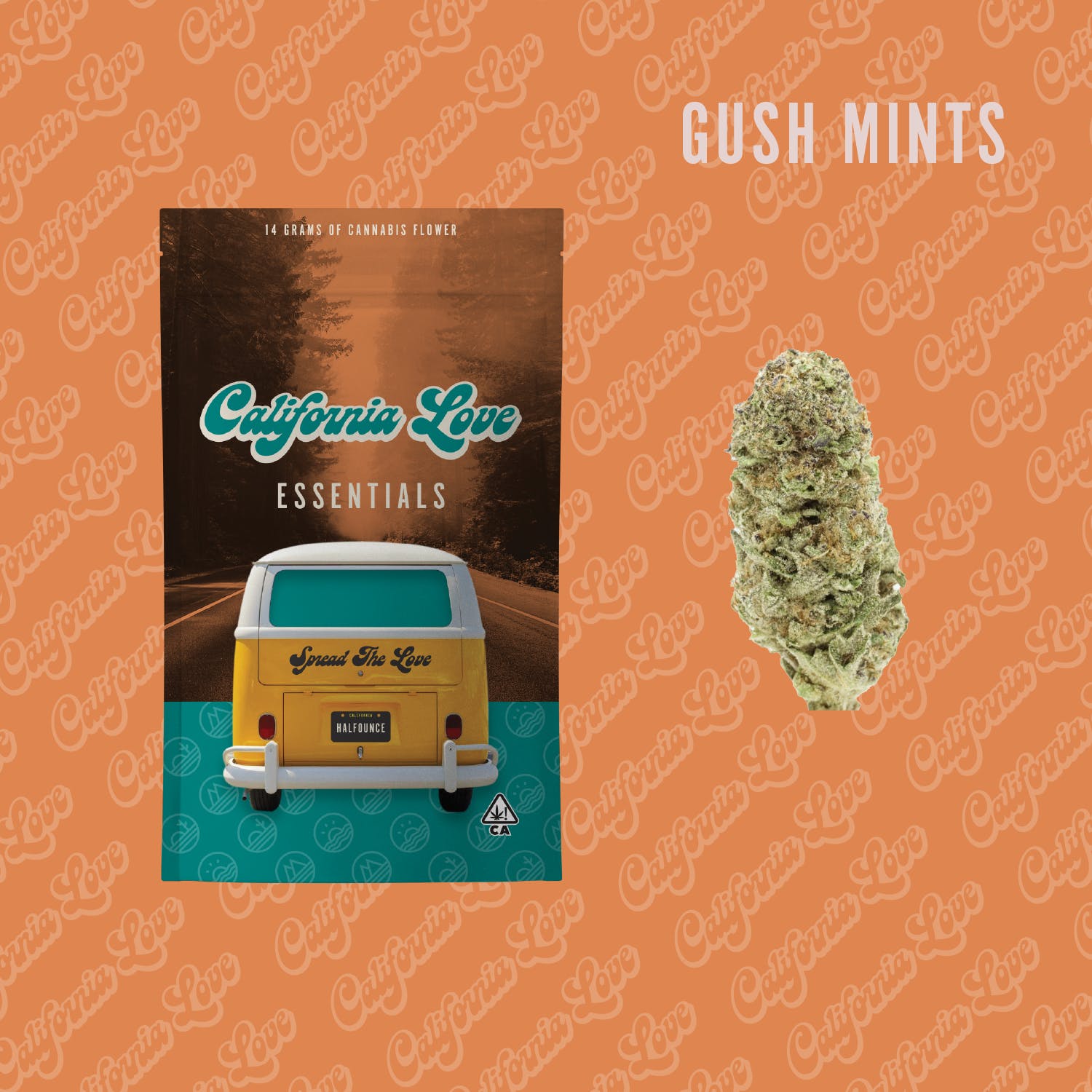 Featured image for “CALIFORNIA LOVE 1/2 oz Essentials | Gush Mints [ I ] THC% 30.56”