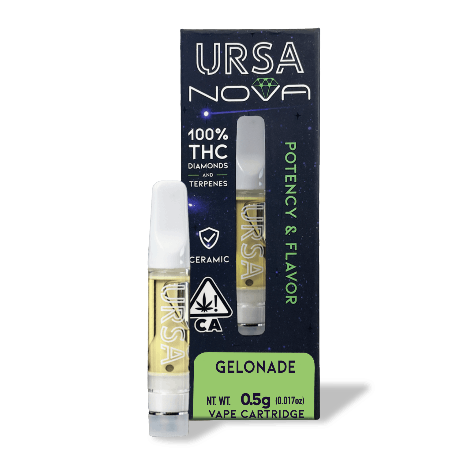 Featured image for “URSA EXTRACTS Gelonade 0.5G Nova Cartridge [ S ] THC% 44.7”