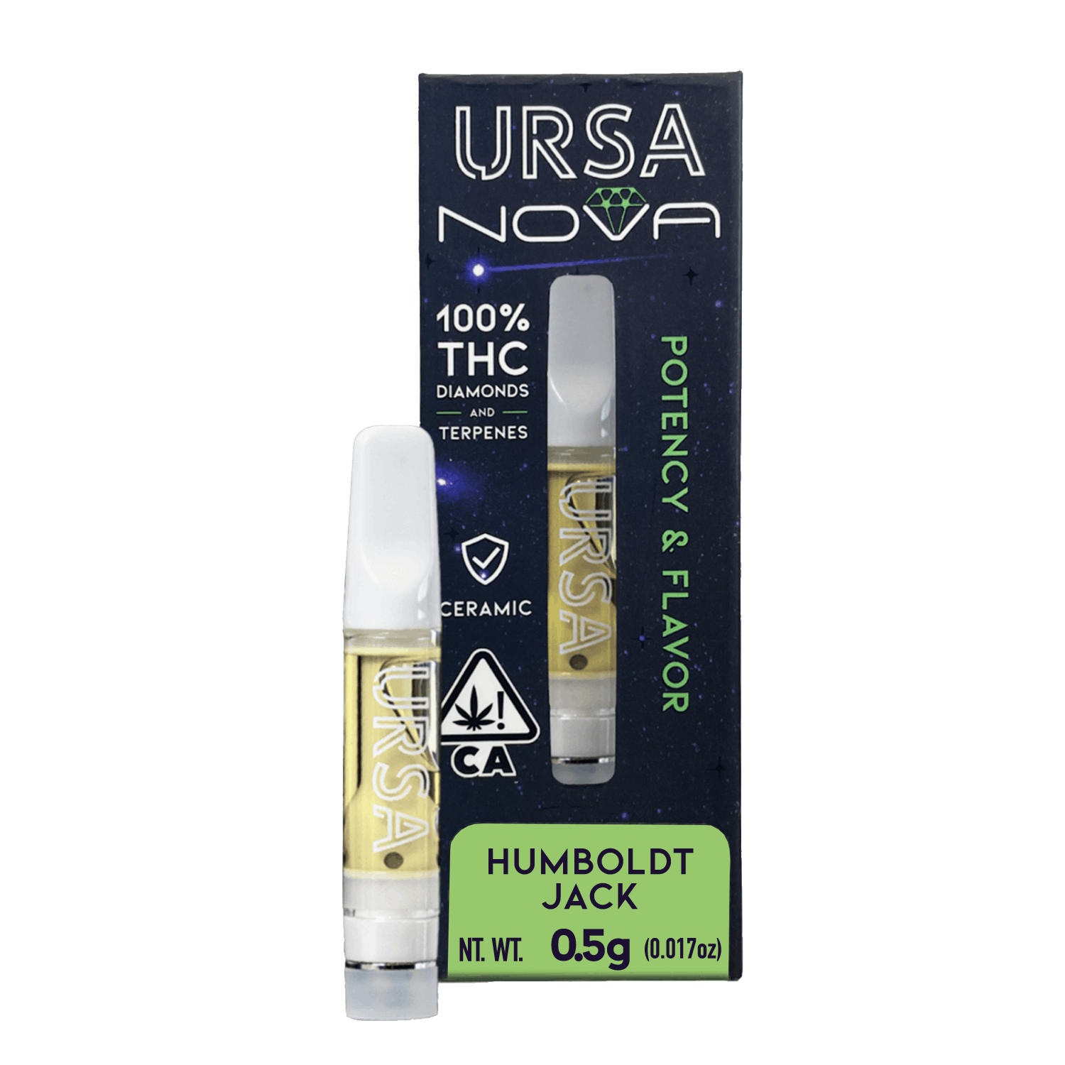 Featured image for “URSA EXTRACTS Humboldt Jack 0.5G Nova Cartridge [ S ] THC% 45.5”